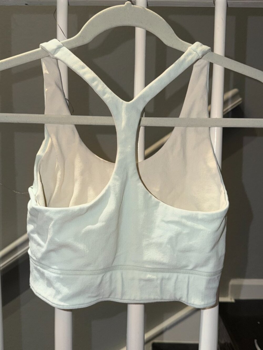 Fabletics White Ribbed Crop Tank - XS - Picture 2 of 4